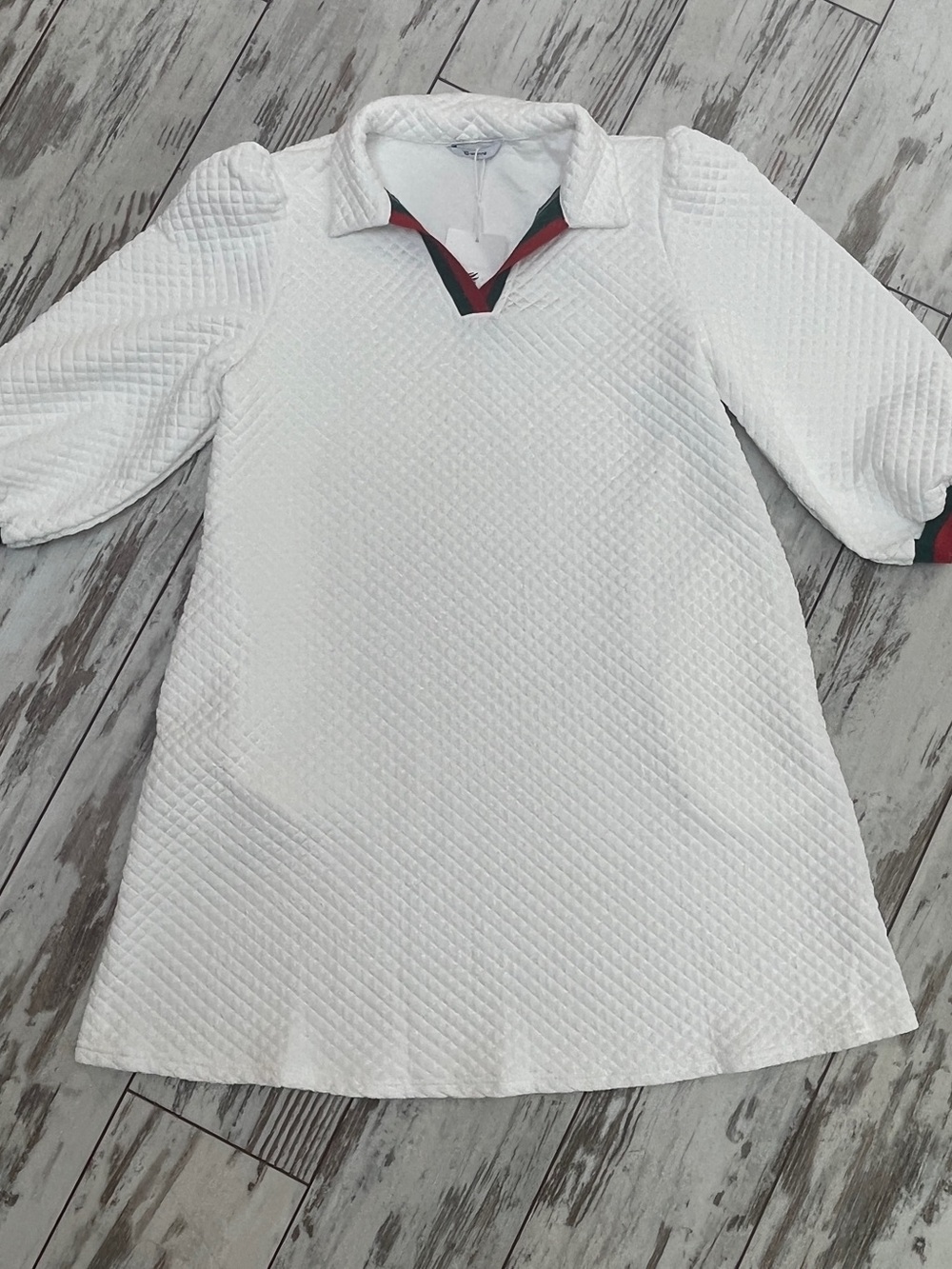 NWT Werine Quilted Knit Mini Dress - XL White - Picture 6 of 16